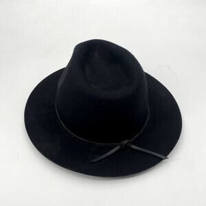 Brixton black wool flat bill hat‎